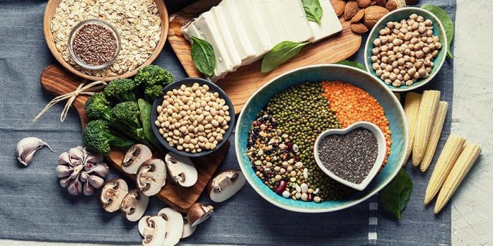 Healthy,Food,For,Vegans,And,Vegetarian.,Grains,,Seeds,,Nuts,,Vegetables,