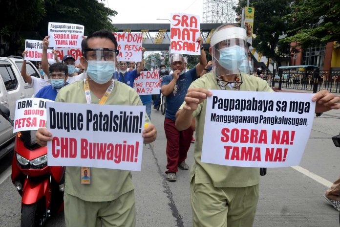Healthcare Workers Protest