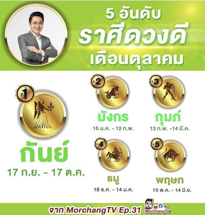 5อันดับดวงดีตุลา64
