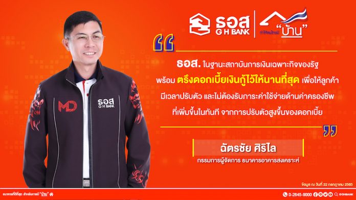คุณฉัตรชัย ศิริไล กรรมการผู้จัดการ ธอส