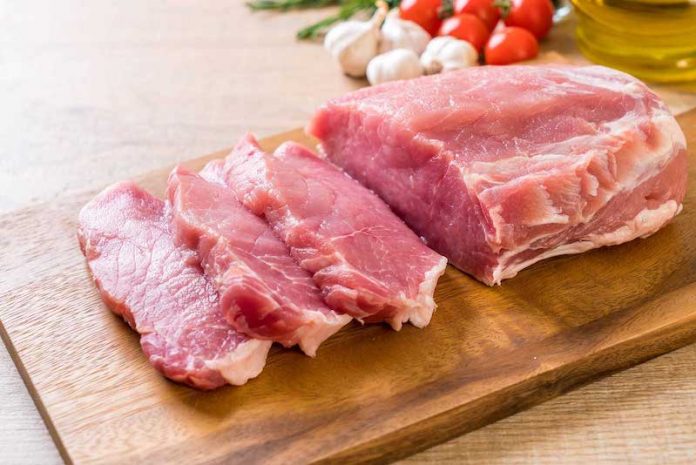 fresh pork raw fillet