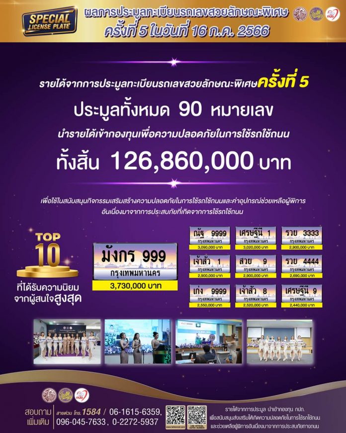 ประมูลทะเบียนรถ