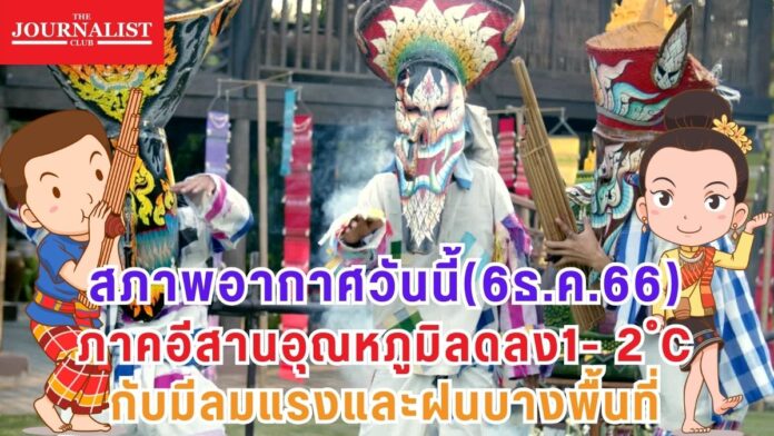 สภาพอากาศ 6 ธ.ค.66 อีสาน มีฝน