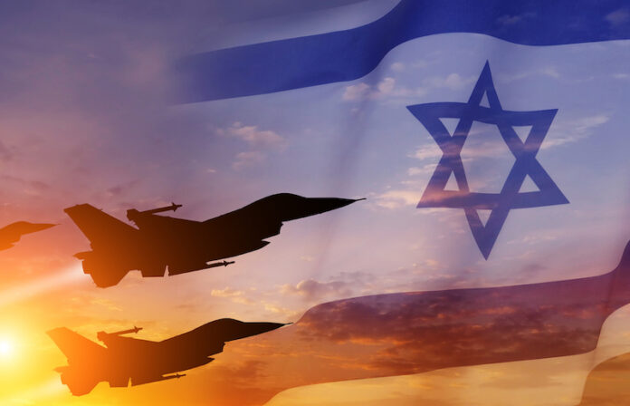 Group,Of,Aircraft,Fighter,Jet,Airplane.,Israel,Flag.,Independence,Day.