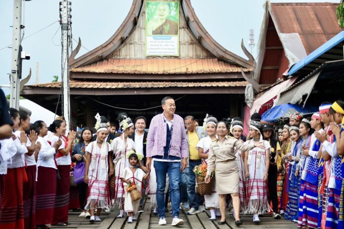 Prime Minister Sreetha Thavisin posted in “X” PM promoted Sangkhlaburi District as tourist destinations