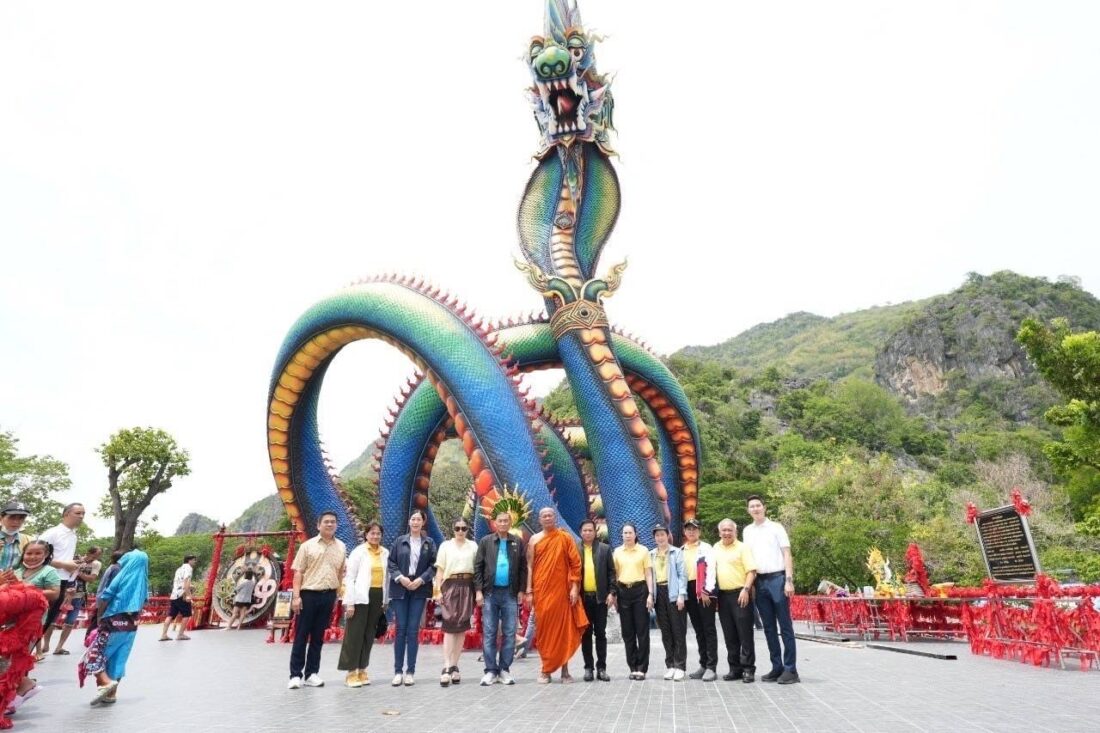 การท่องเที่ยวแห่งประเทศไทย ร่วมกับทุกภาคส่วนโปรโมทแหล่งท่องเที่ยวใหม่ Must See ต้องไองค์พญานาคใหญ่สุดในเมืองไทยที่วัดถ้ำแจง อำเภอชะอำ จ.เพชรบุรี