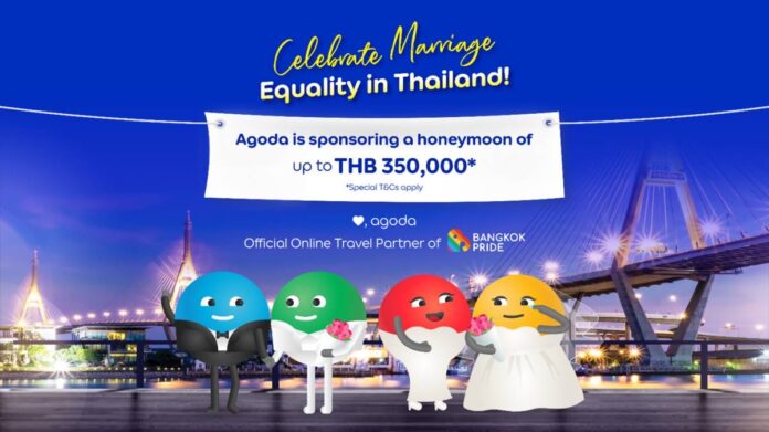 อโกด้า หนุน บางกอกไพรด์ แจกทัวร์ฟรี บูมกม.สมรส LGBTQ+ อโกด้าแพลตฟอร์มชั้นนำบริการท่องเที่ยวครบวงจรร่วมสนับสนุนงาน “บางกอก ไพรด์” ในกรุงเทพฯ อย่างเป็นทางการ โดยประกาศแจกทริปให้ LGBTQ+ ลุ้นรับการท่องเที่ยวฟรีรอบโลกมูลค่ากว่า 350,000 บาท
