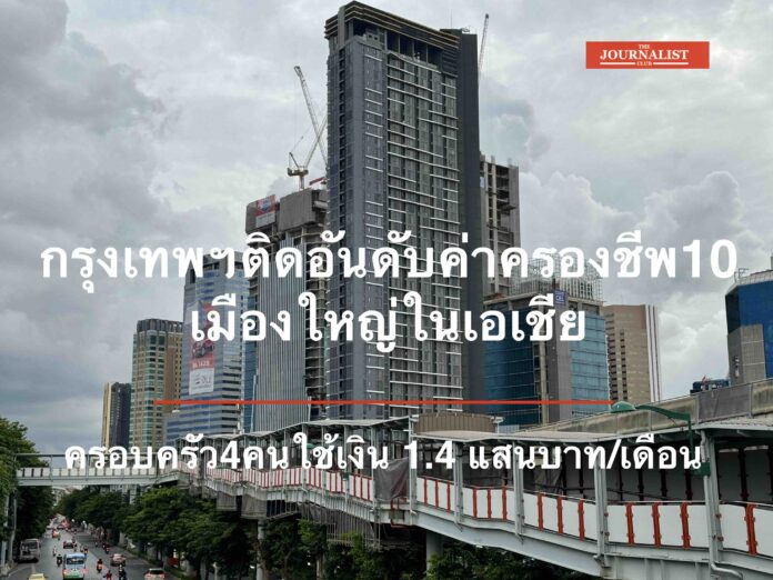 Bangkok_Cost สิงคโปร์ ฮ่องกง ค่าครองชีพ แพงที่สุดในเอเชีย