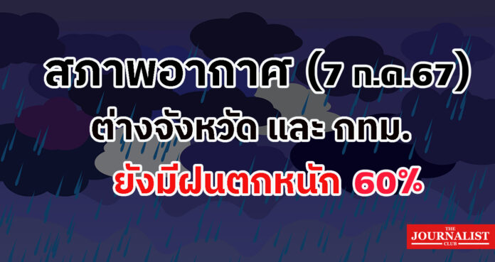 rain 77 ต่างจังหวัด และ กทม. ยังมีฝนตกหนัก