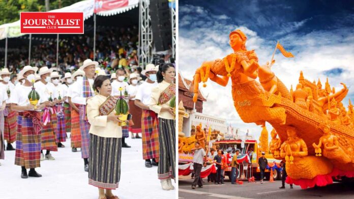 Government แห่เทียนพรรษา จ.อุบลราชธานี