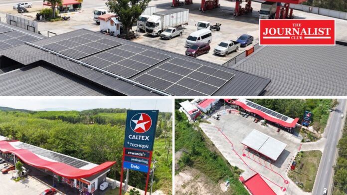 Solar rooftop Caltex installs solar rooftop