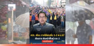 ศปช. เขื่อนเจ้าพระยา ฝนตกภาคใต้