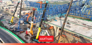 เร่งเคลียร์พื้นที่ เปิดช่องทางพิเศษระบายการจราจร รื้อถอน Launching Gantry